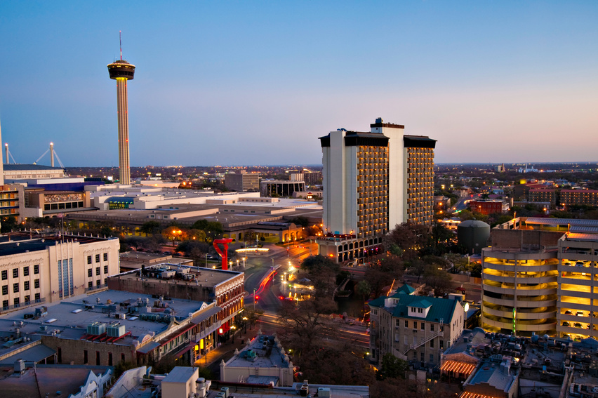 San Antonio skyline Aerial